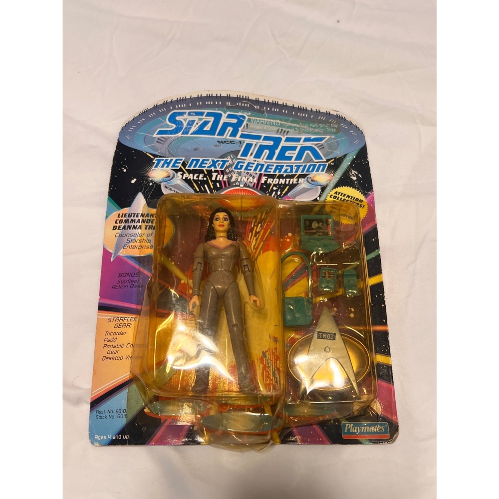 Star Trek TNG Deanna Troi Action Figure Playmates 1992 Vintage Sealed 6016